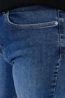 Only Carmakoma Jeans carWilly HW Flared Rhinestone