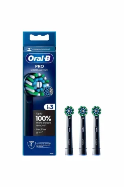 Oral B Børstehoveder Cross Action Black 3-pak