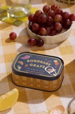 Paddywax Bistro Grapes Printed Tin Candle - Bordeaux Grape