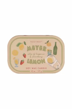 Paddywax Bistro Lys i tin med citrontryk - Meyer Lemon