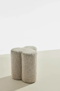 Pastill Bodhi puf i bouclé ø 40 cm