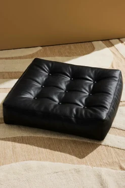 Pastill Luca gulvpude i vegansk læder 64x64x15 cm