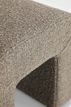 Pastill Odette puf i bouclé 45x41 cm