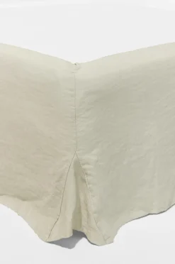 Pastill Viola sengekappe i fransk hør højde 48 cm