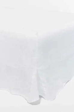 Pastill Viola sengekappe i fransk hør højde 60 cm