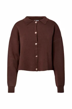 pieces Cardigan pcJassy LS Polo Knit