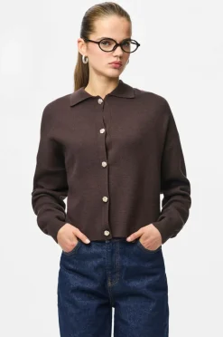 pieces Cardigan pcJassy LS Polo Knit