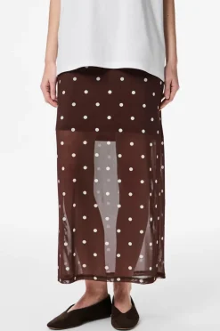 pieces Maxi nederdel pcDorthea HW Ankle Mesh