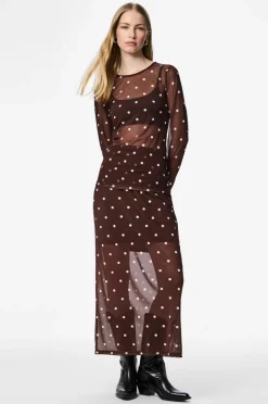pieces Maxi nederdel pcDorthea HW Ankle Mesh