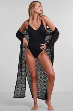 pieces Strandkjole pcVita 7/8 Lace Ankle Kimono