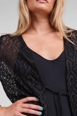 pieces Strandkjole pcVita 7/8 Lace Ankle Kimono