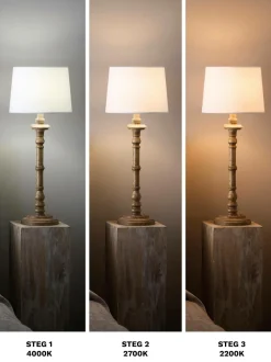 PR Home Lyskilde Twilight LED, 3-trin, 7W, Globe 12,5 cm