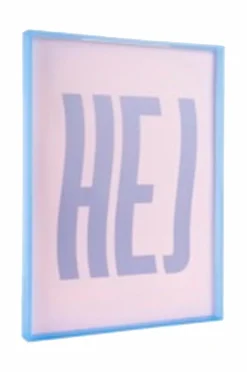 Present Time Vægkunst Hej Large