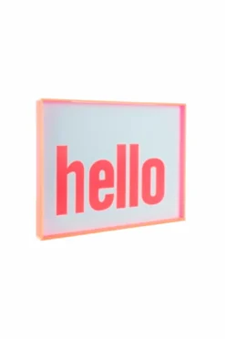 Present Time Vægkunst Hello lArge