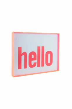 Present Time Vægkunst Hello lArge