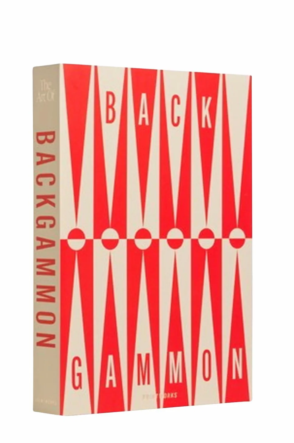 PRINTWORKS Klassisk - Backgammon-kunsten, rød/cremefarvet
