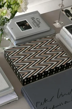 PRINTWORKS Lakeret backgammon, sort