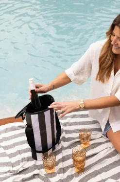 Sagaform City stribet køletaske høj rPet