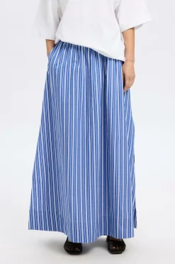 Selected FEMME Maxi nederdel Slffia HW Striped Ankle Slit Skirt