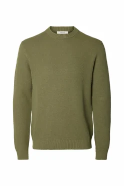 Selected HOMME Trøje Slhdane LS Knit Structure Crew Neck