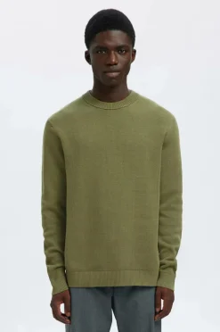 Selected HOMME Trøje Slhdane LS Knit Structure Crew Neck