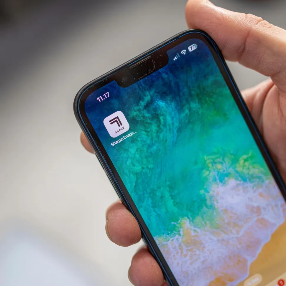 Sharper Image Bathroom Digital Body Scale LED