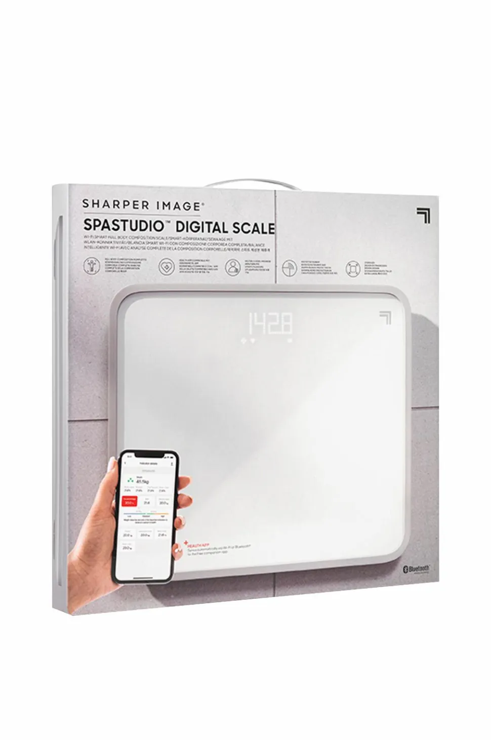 Sharper Image Bathroom Digital Body Scale LED