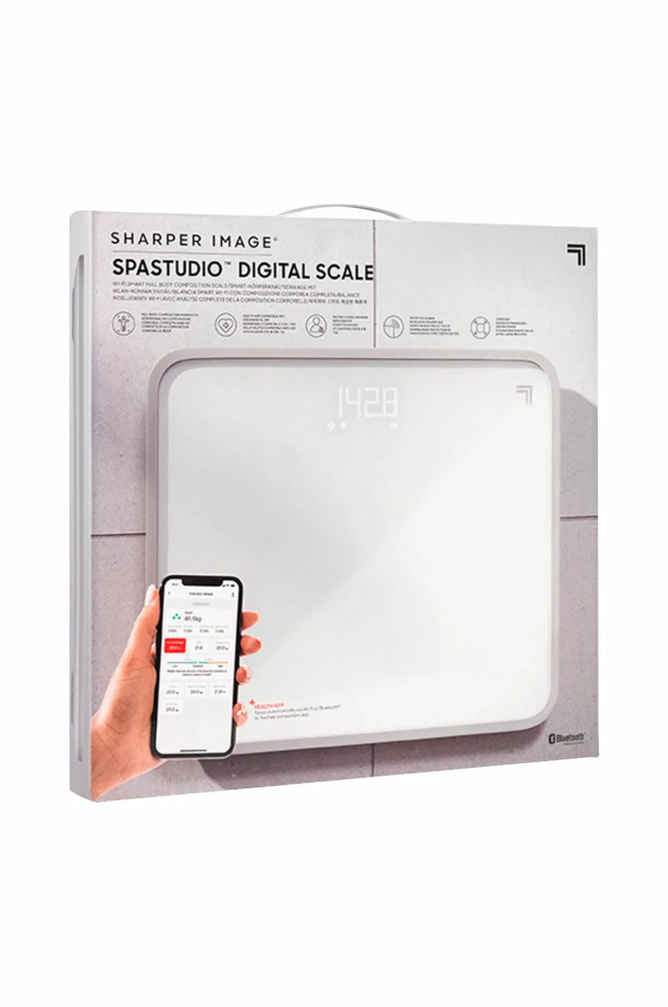 Sharper Image Bathroom Digital Body Scale LED