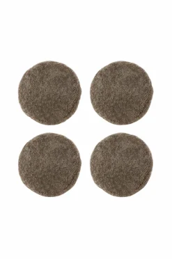 Skinnwille Fåreskindspude rund krøllet 4-pak