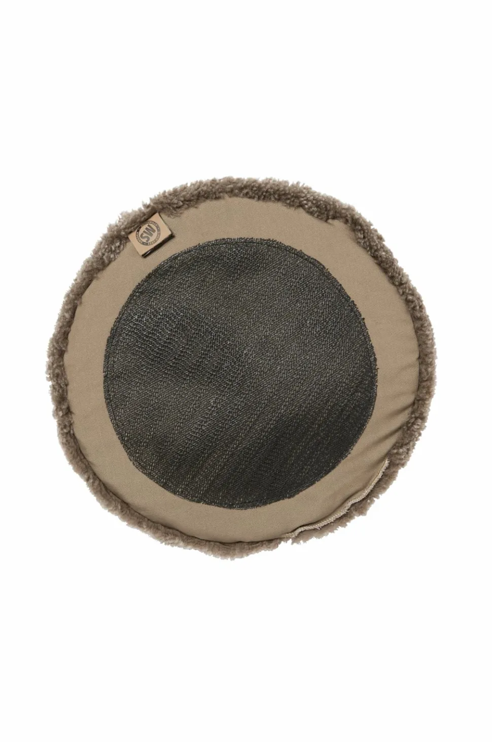 Skinnwille Fåreskindspude rund krøllet 4-pak