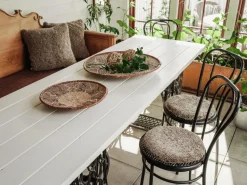 Skinnwille Fåreskindspude rund krøllet 4-pak