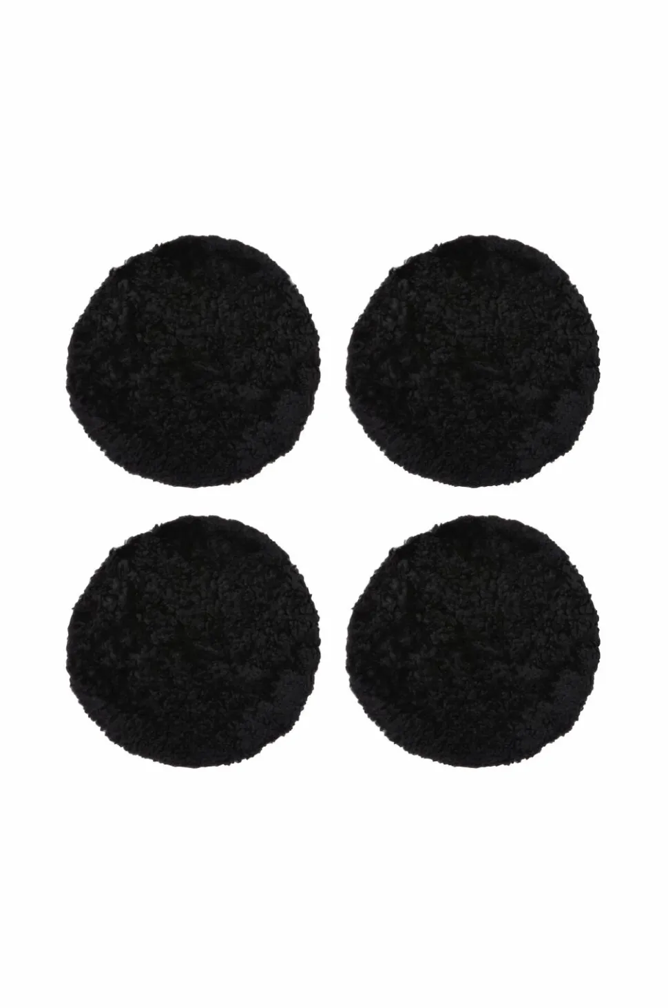 Skinnwille Fåreskindspude rund krøllet 4-pak