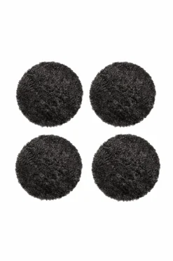 Skinnwille Rund siddepude Curly 4-pak