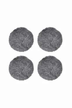 Skinnwille Rund siddepude Curly 4-pak