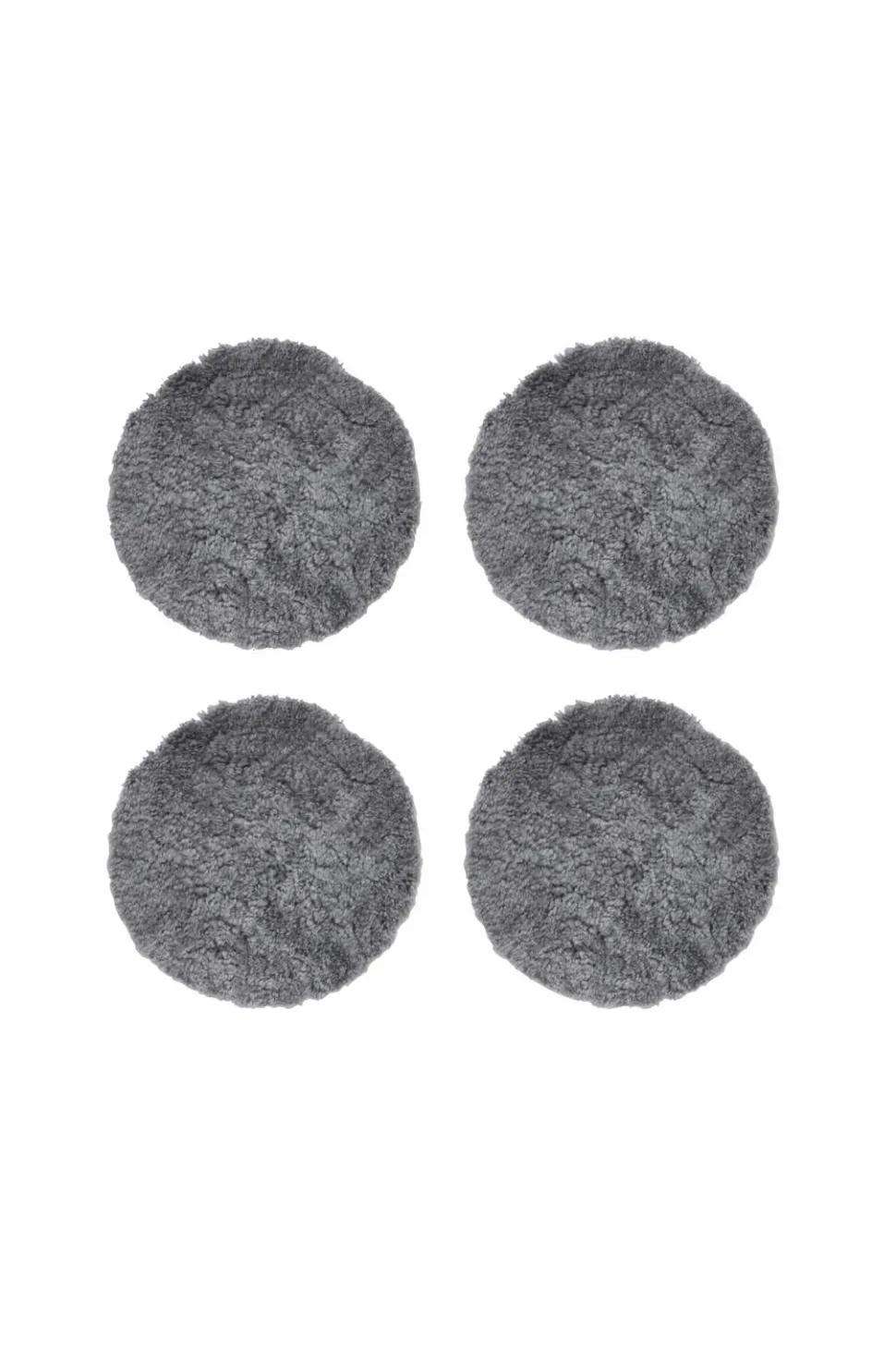 Skinnwille Rund siddepude Curly 4-pak