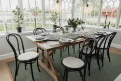 Skinnwille Rund siddepude Curly 4-pak