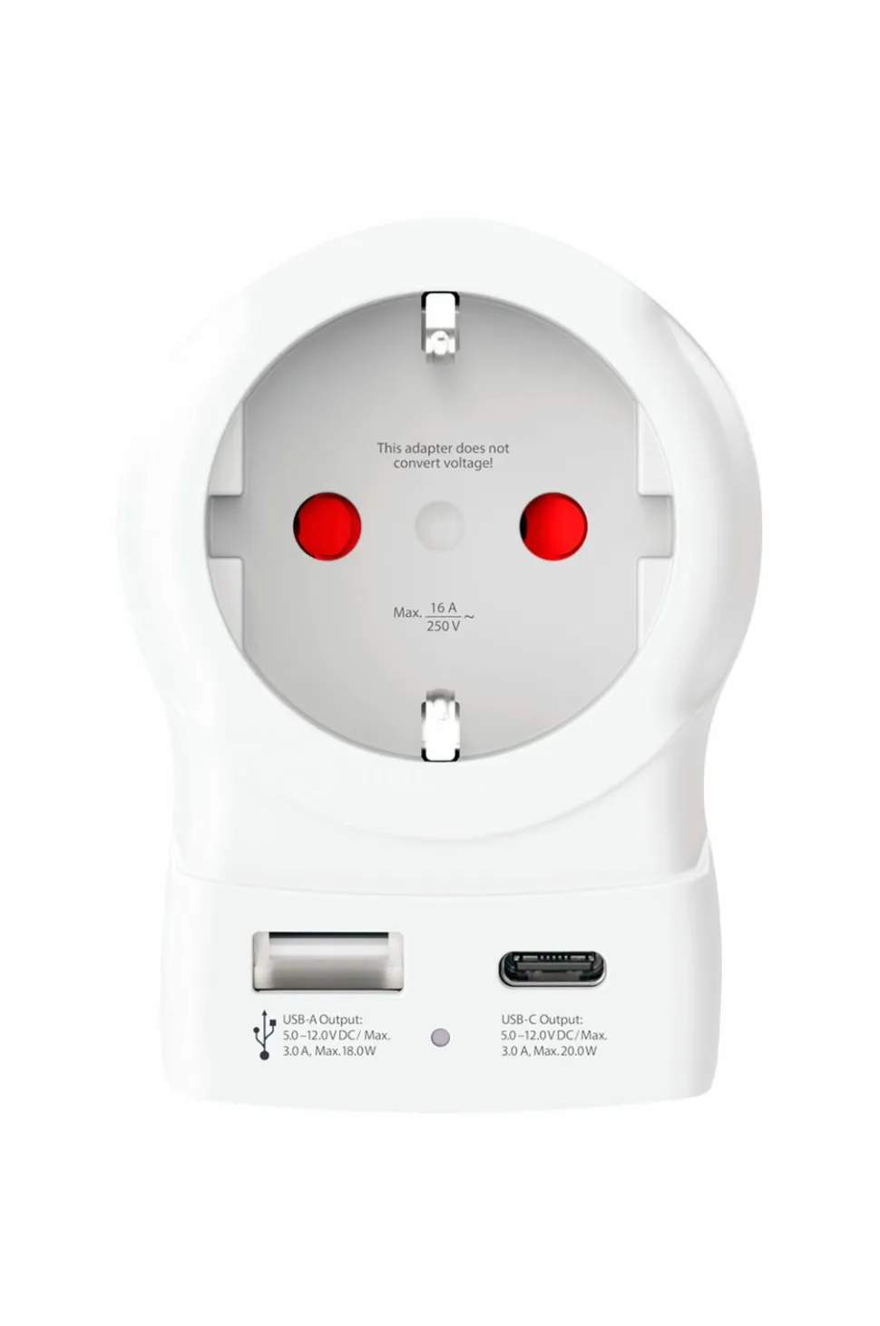 SKROSS Rejseadapter USB-A/USB-C 20W