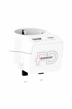 SKROSS Rejseadapter USB-A/USB-C 20W