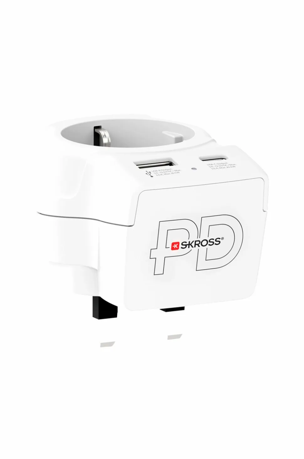 SKROSS Rejseadapter USB-A/USB-C 20W