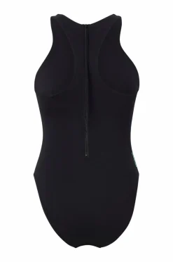 Speedo Badedragt Womens Racer Zip Swimsuit with Built in Swim Bra