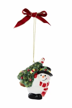 Spode Ornament Snemand bærer træ