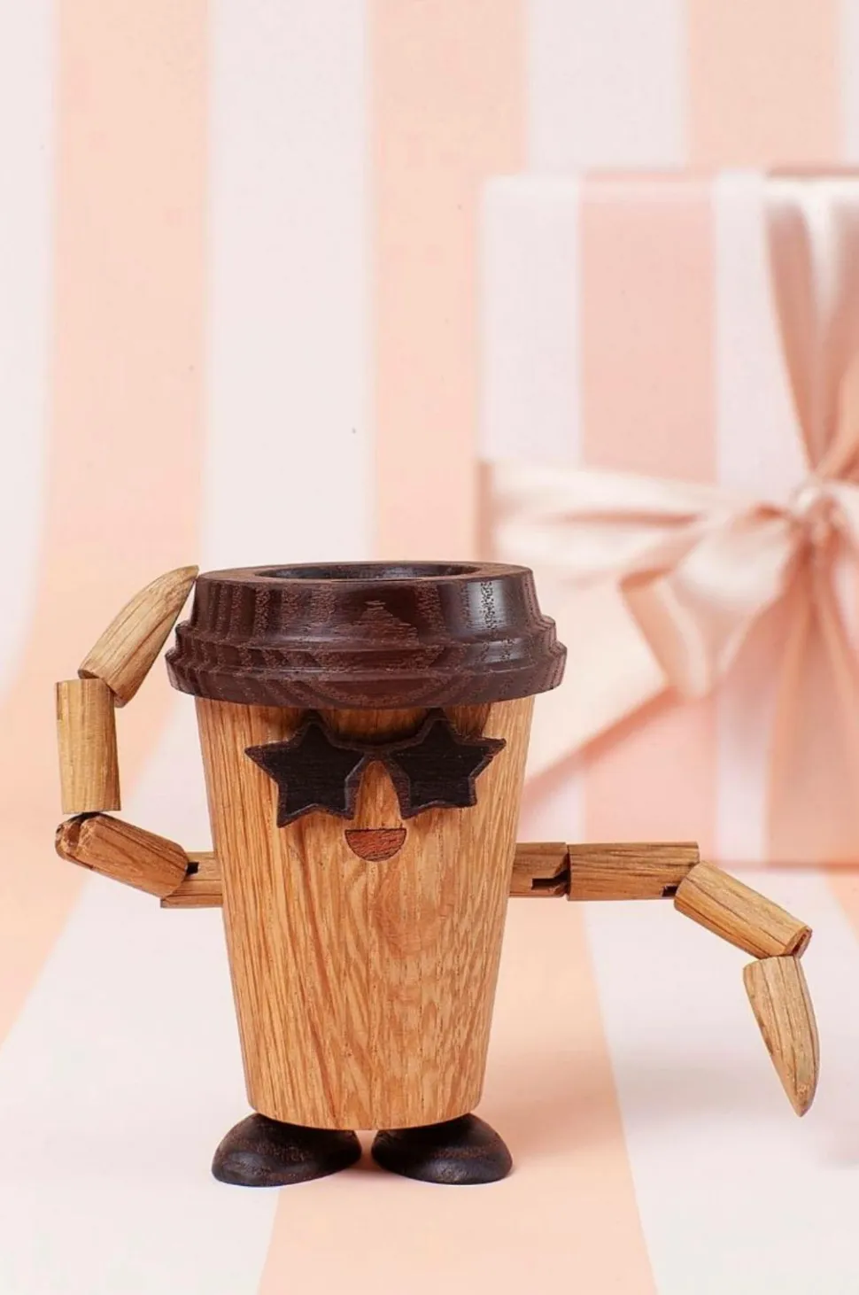 Spring Copenhagen Trædekoration Esther Espresso To Go Coffee 8,5 cm