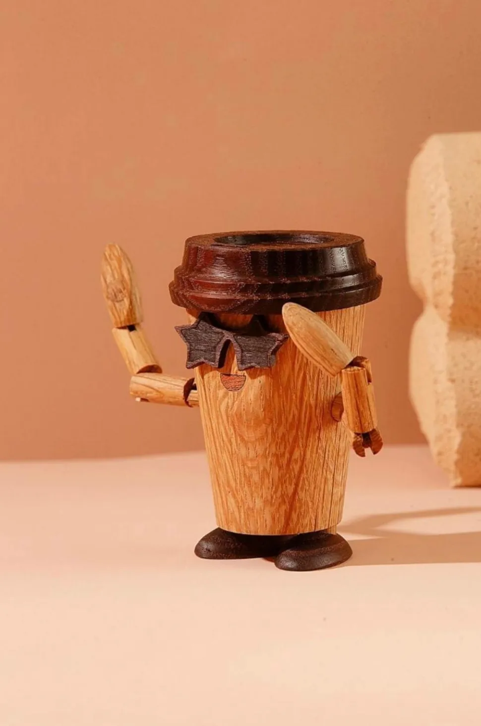 Spring Copenhagen Trædekoration Esther Espresso To Go Coffee 8,5 cm