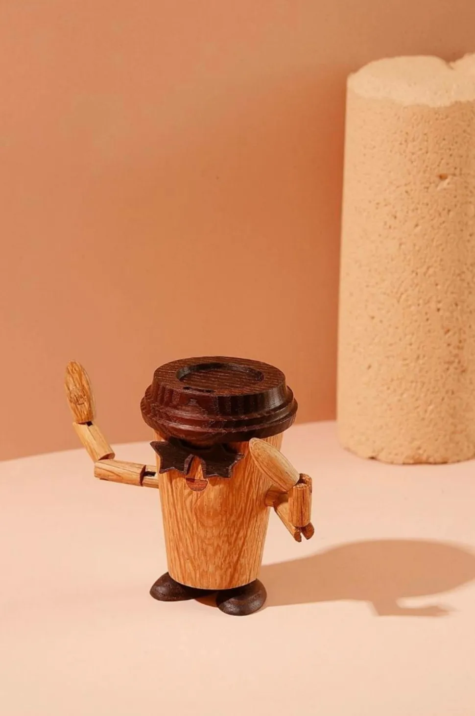 Spring Copenhagen Trædekoration Esther Espresso To Go Coffee 8,5 cm