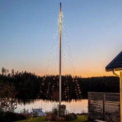 Star Trading Flagstangsbelysning Skinnende varm hvid