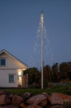 Star Trading Flagstangsbelysning Skinnende varm hvid