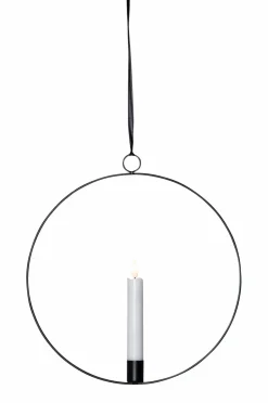 Star Trading Indendørsdekoration Flamme ring, sort