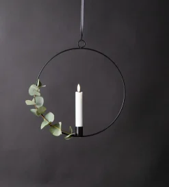 Star Trading Indendørsdekoration Flamme ring, sort