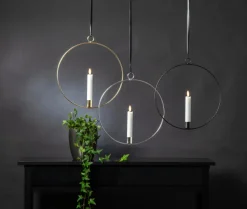 Star Trading Indendørsdekoration Flamme ring, sort