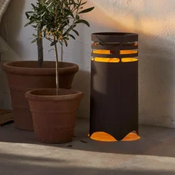 Star Trading Solcelle lanterne marron 40cm